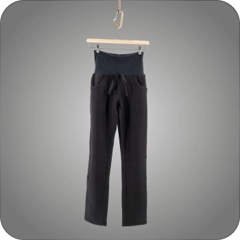 boiled wool outdoor pants for women made from 100% virgin wool, black